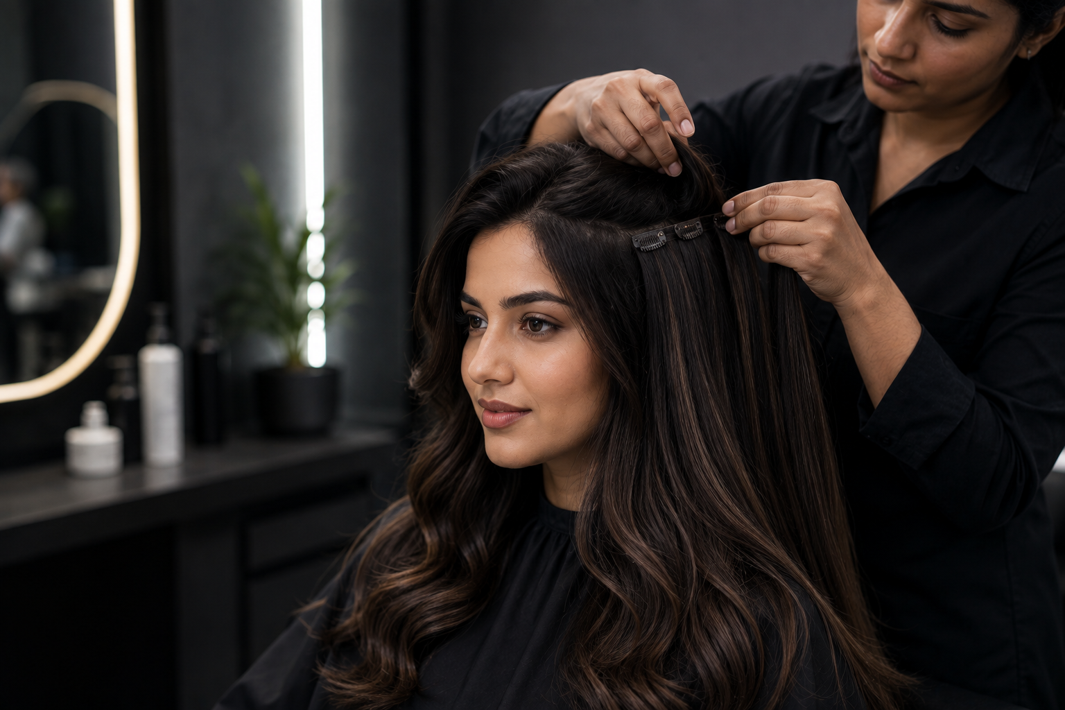 Hair extension styling and volume service in Bhubaneswar